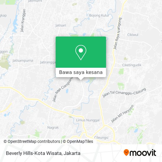 Peta Beverly Hills-Kota Wisata