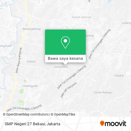 Peta SMP Negeri 27 Bekasi