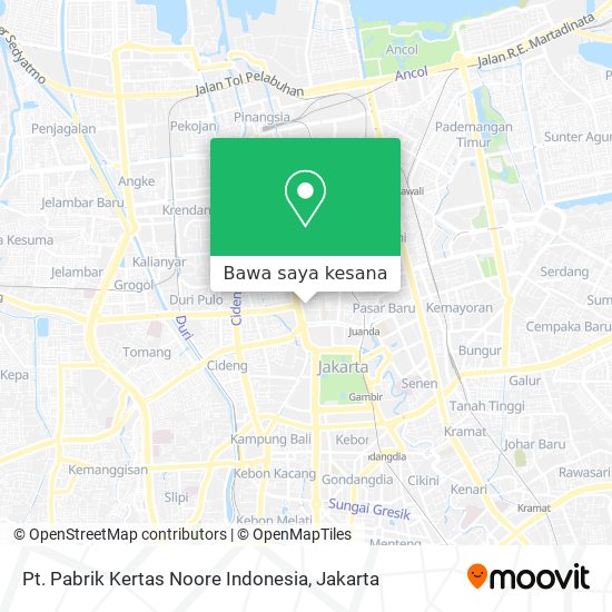 Peta Pt. Pabrik Kertas Noore Indonesia