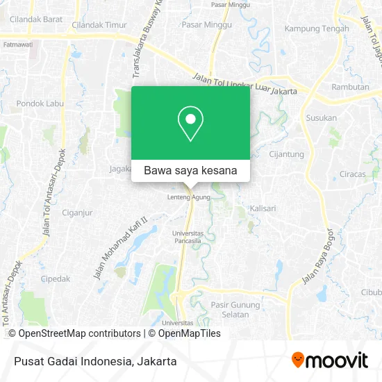 Peta Pusat Gadai Indonesia