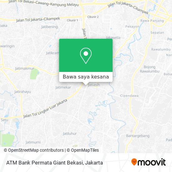 Peta ATM Bank Permata Giant Bekasi