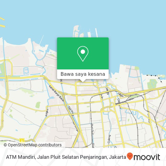 Peta ATM Mandiri, Jalan Pluit Selatan Penjaringan