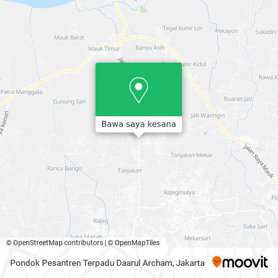 Peta Pondok Pesantren Terpadu Daarul Archam