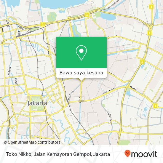 Peta Toko Nikko, Jalan Kemayoran Gempol