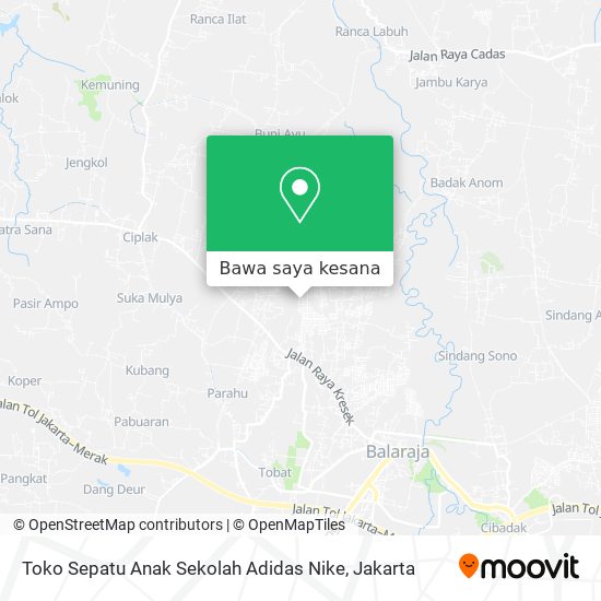 Peta Toko Sepatu Anak Sekolah Adidas Nike