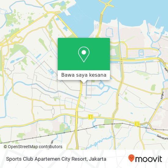 Peta Sports Club Apartemen City Resort, Cengkareng 11730