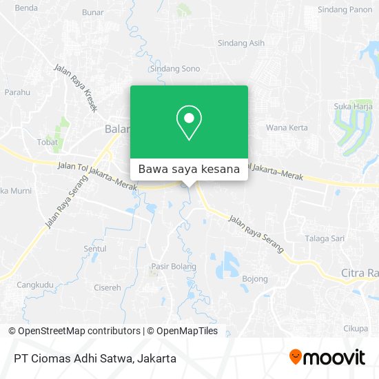 Peta PT Ciomas Adhi Satwa