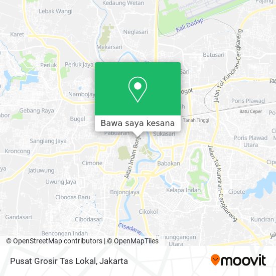Peta Pusat Grosir Tas Lokal