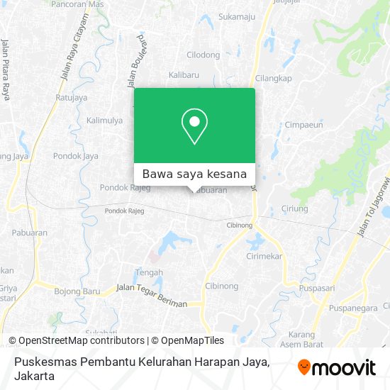 Peta Puskesmas Pembantu Kelurahan Harapan Jaya
