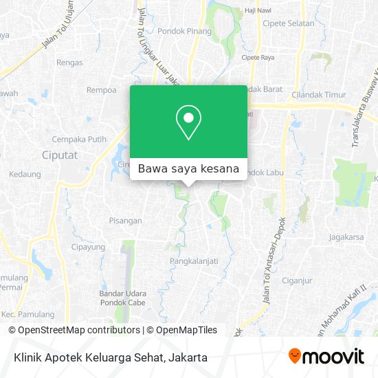 Peta Klinik Apotek Keluarga Sehat