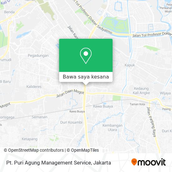 Peta Pt. Puri Agung Management Service