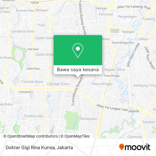 Peta Dokter Gigi Rina Kurnia