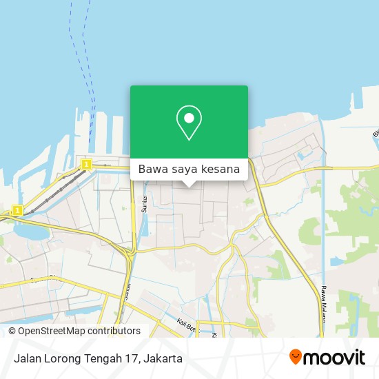 Peta Jalan Lorong Tengah 17