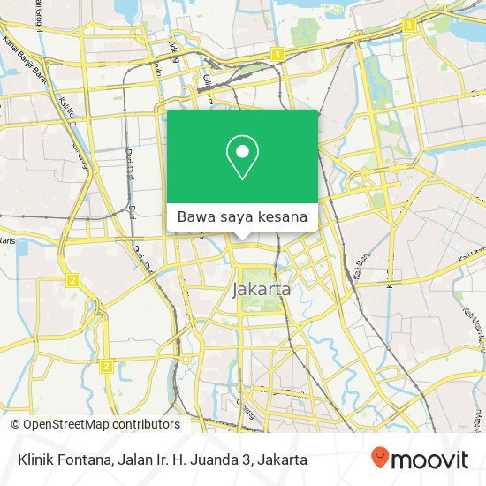 Peta Klinik Fontana, Jalan Ir. H. Juanda 3