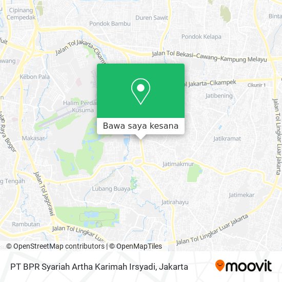 Peta PT BPR Syariah Artha Karimah Irsyadi