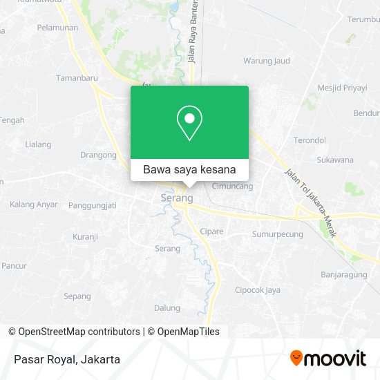 Peta Pasar Royal, Jalan Tirtayasa Serang