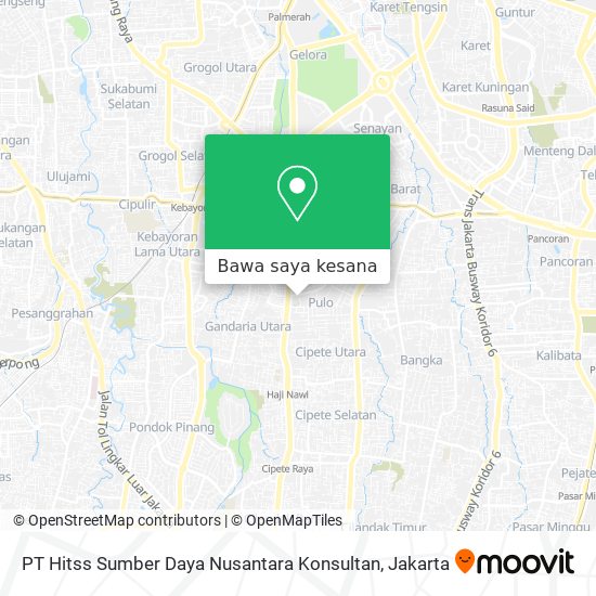 Peta PT Hitss Sumber Daya Nusantara Konsultan