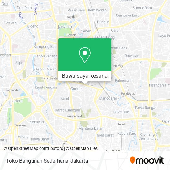 Peta Toko Bangunan Sederhana