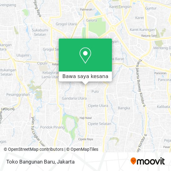 Peta Toko Bangunan Baru