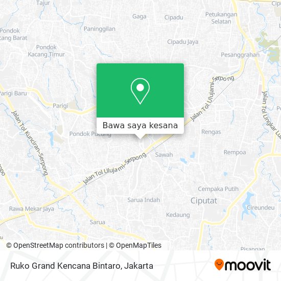 Peta Ruko Grand Kencana Bintaro