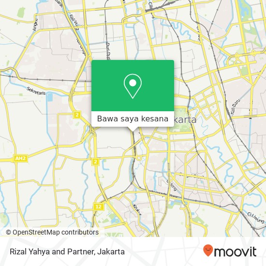 Peta Rizal Yahya and Partner, Jalan Citarum Gambir
