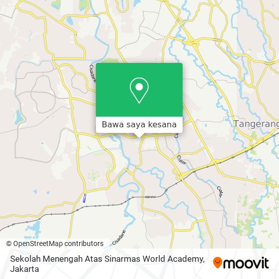 Peta Sekolah Menengah Atas Sinarmas World Academy