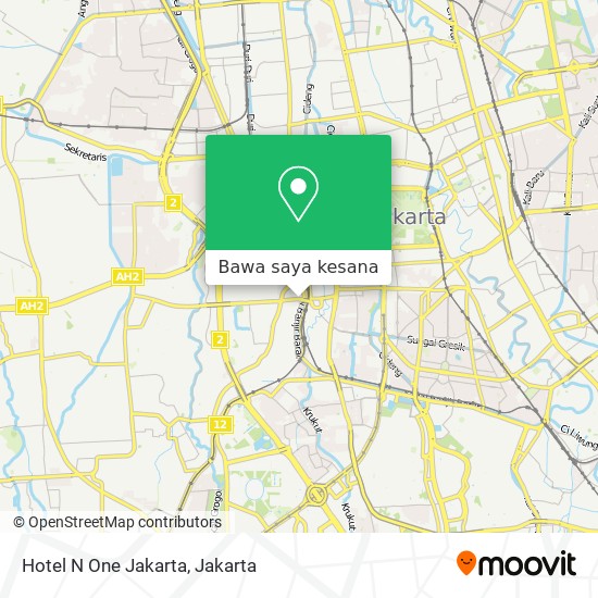 Peta Hotel N One Jakarta