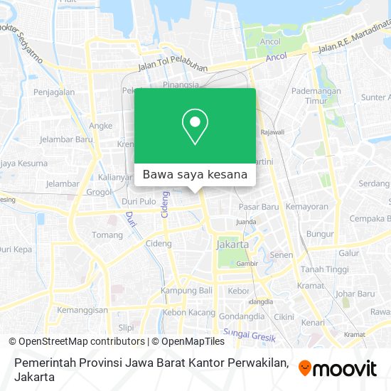 Peta Pemerintah Provinsi Jawa Barat Kantor Perwakilan