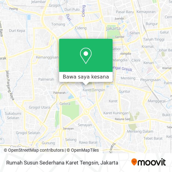 Peta Rumah Susun Sederhana Karet Tengsin