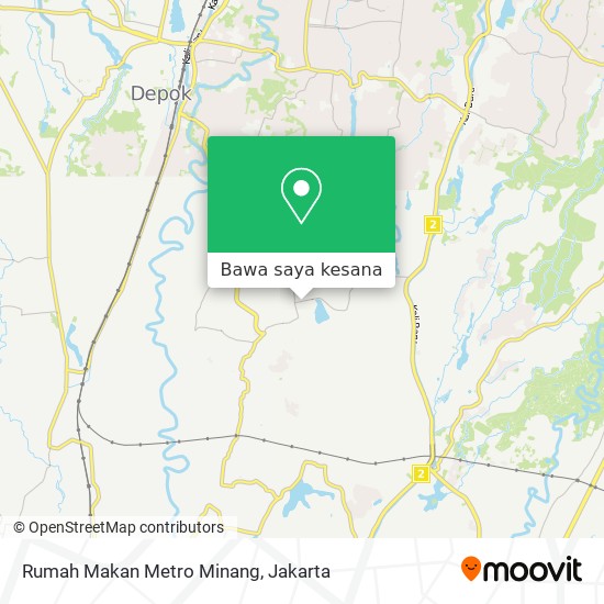 Peta Rumah Makan Metro Minang