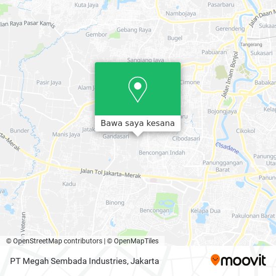 Peta PT Megah Sembada Industries