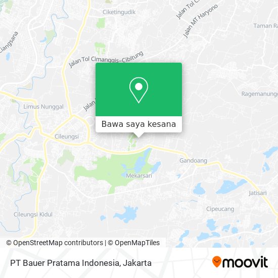 Peta PT Bauer Pratama Indonesia