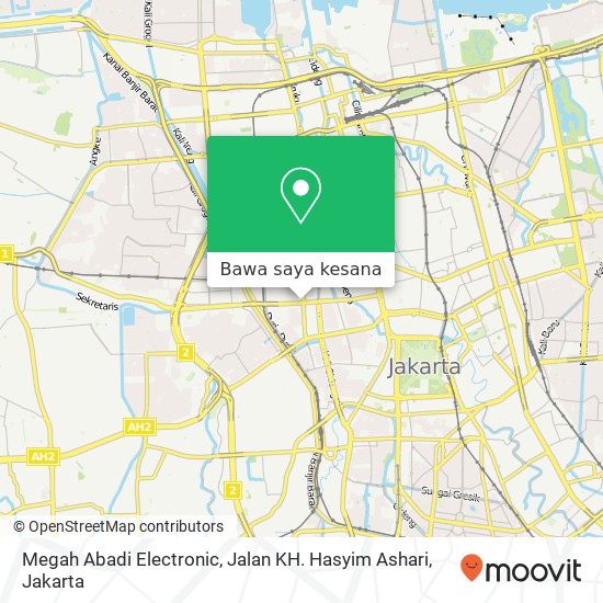 Peta Megah Abadi Electronic, Jalan KH. Hasyim Ashari