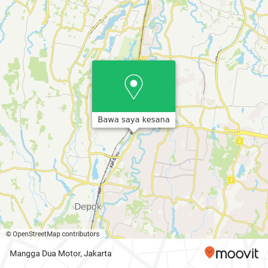 Peta Mangga Dua Motor, Jalan Margonda