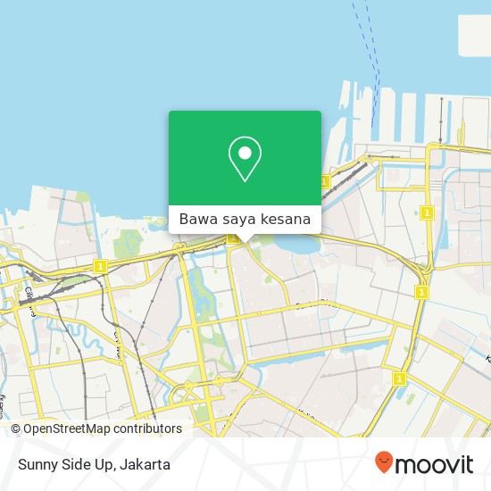 Peta Sunny Side Up, Jalan Danau Sunter Barat Tanjung Priok