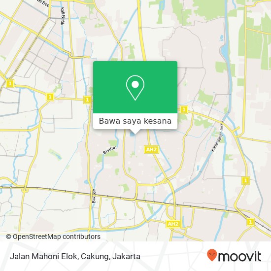 Peta Jalan Mahoni Elok, Cakung