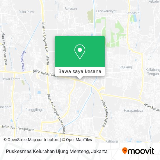 Peta Puskesmas Kelurahan Ujung Menteng