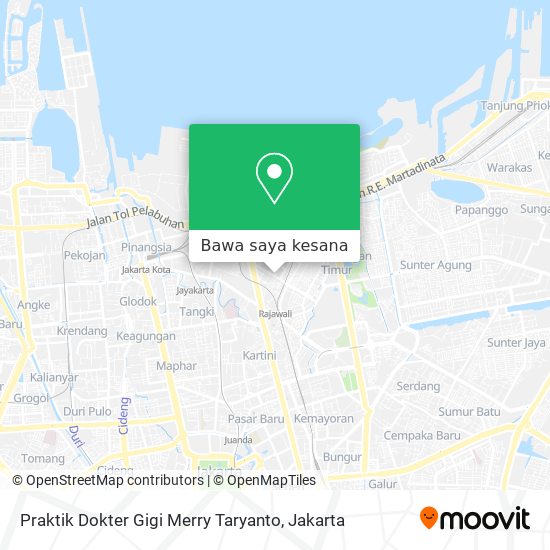 Peta Praktik Dokter Gigi Merry Taryanto