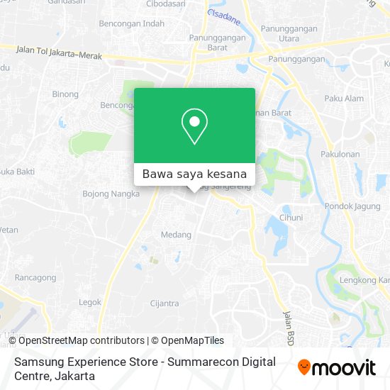 Peta Samsung Experience Store - Summarecon Digital Centre
