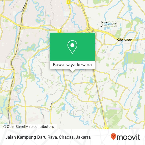 Peta Jalan Kampung Baru Raya, Ciracas