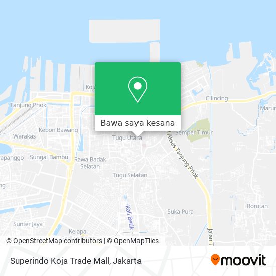 Peta Superindo Koja Trade Mall