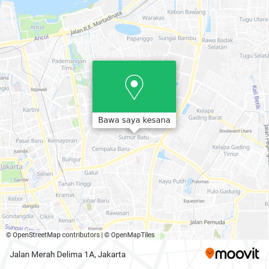 Peta Jalan Merah Delima 1A