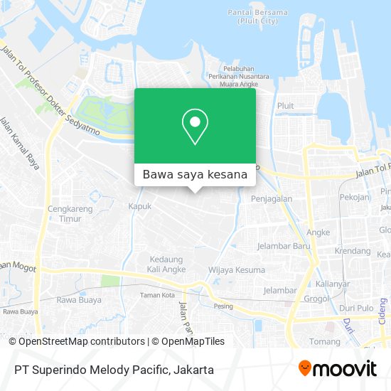Peta PT Superindo Melody Pacific