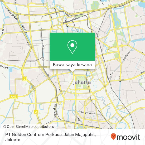 Peta PT Golden Centrum Perkasa, Jalan Majapahit