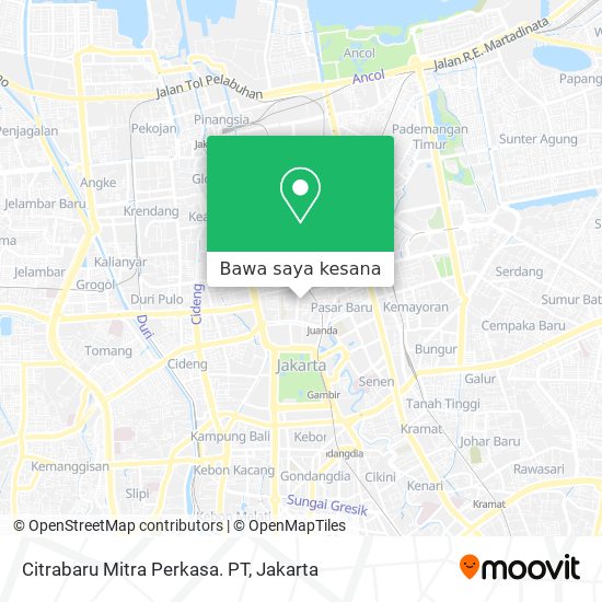 Peta Citrabaru Mitra Perkasa. PT