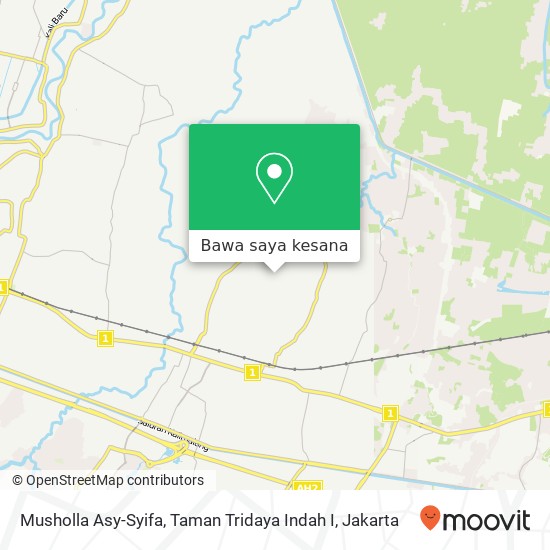 Peta Musholla Asy-Syifa, Taman Tridaya Indah I