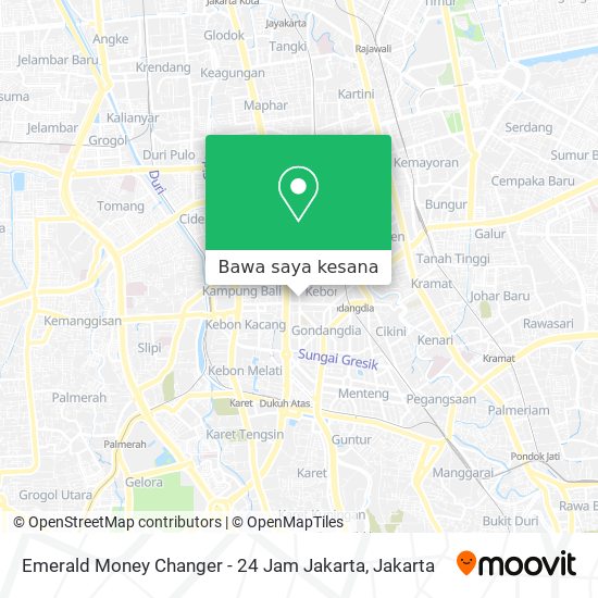 Peta Emerald Money Changer - 24 Jam Jakarta