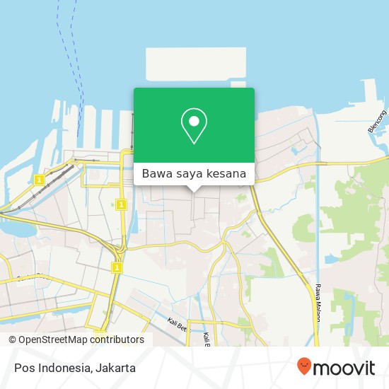 Peta Pos Indonesia, Jalan Mangga