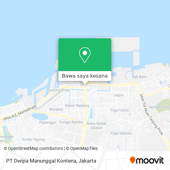 Peta PT Dwipa Manunggal Kontena