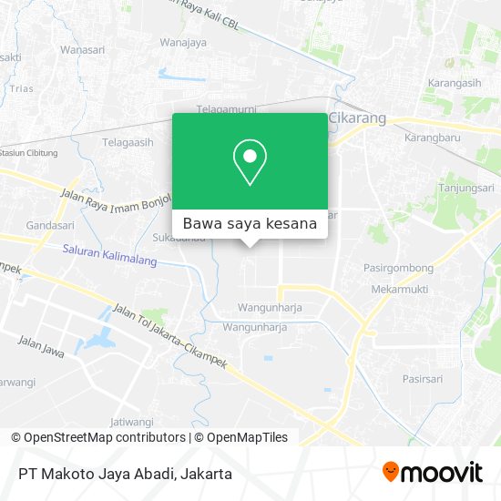 Peta PT Makoto Jaya Abadi